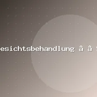 Gesichtsbehandlung – tiefenreinigende Pflege